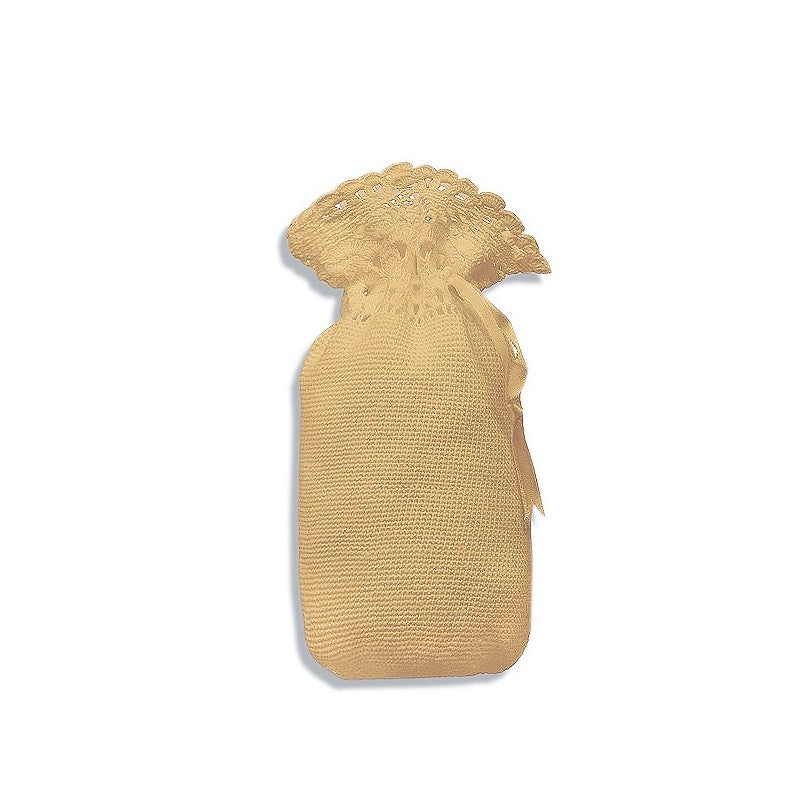 Porte biberon crochet beige