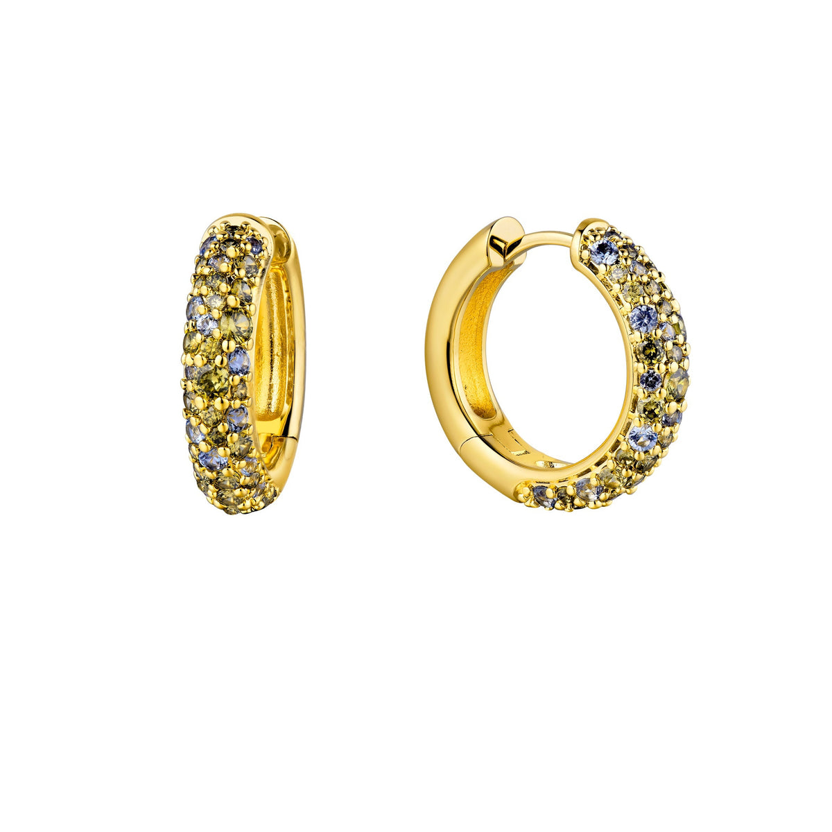 Boucles d'oreilles Champagne gris