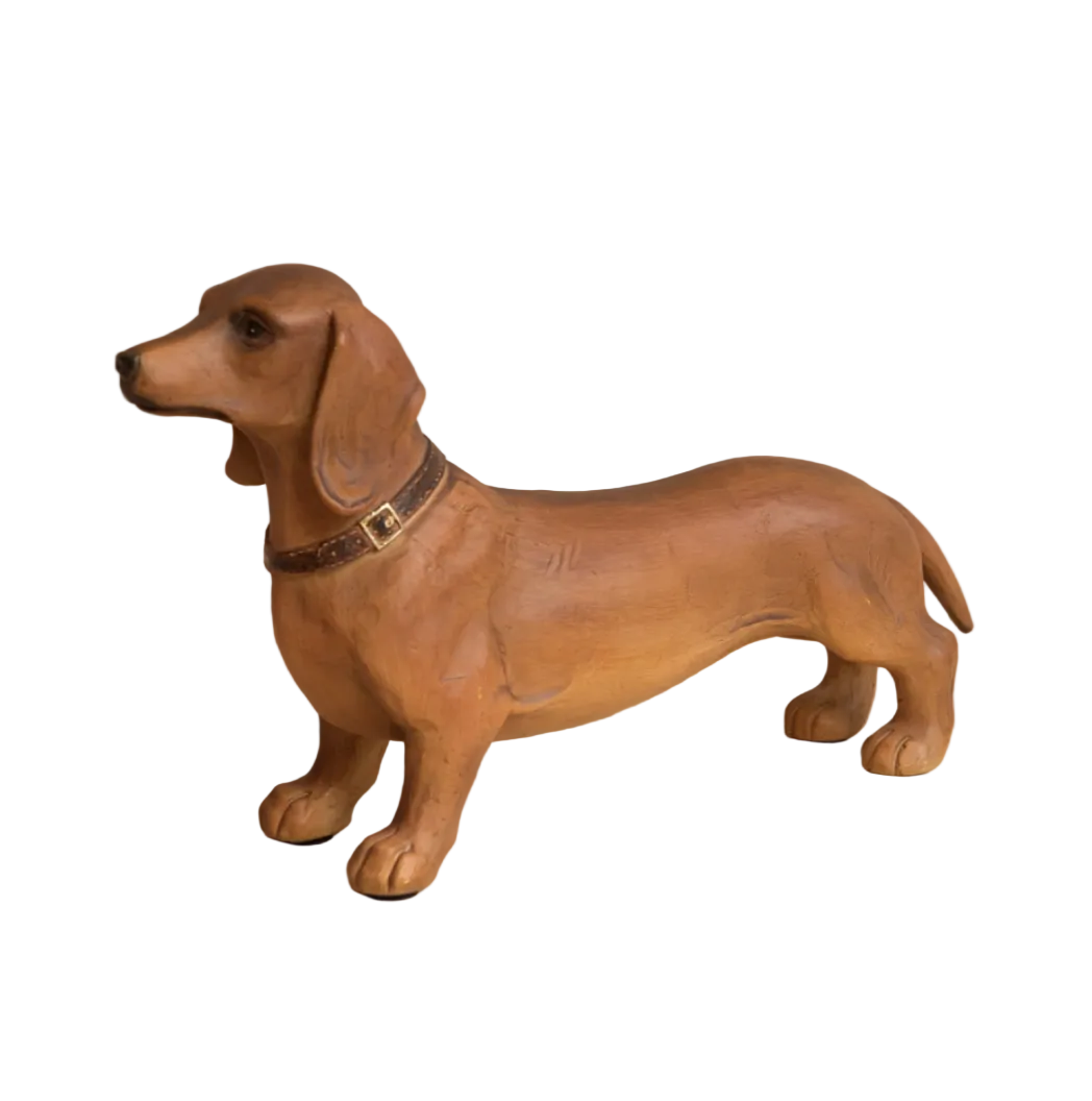 RESIN HANS DACHSHUND