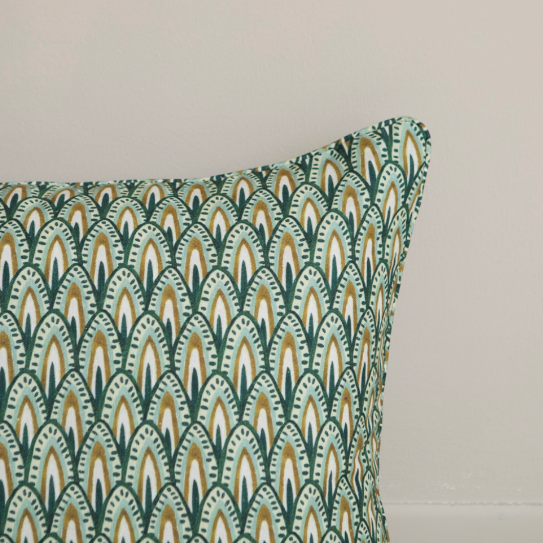 Coussin Orlinda vert