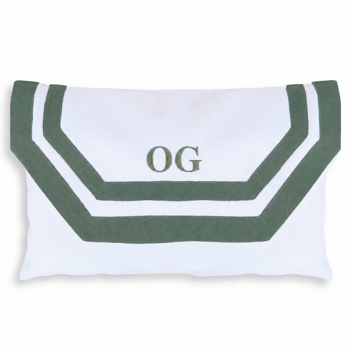 Pochette Riviera olive à personnaliser