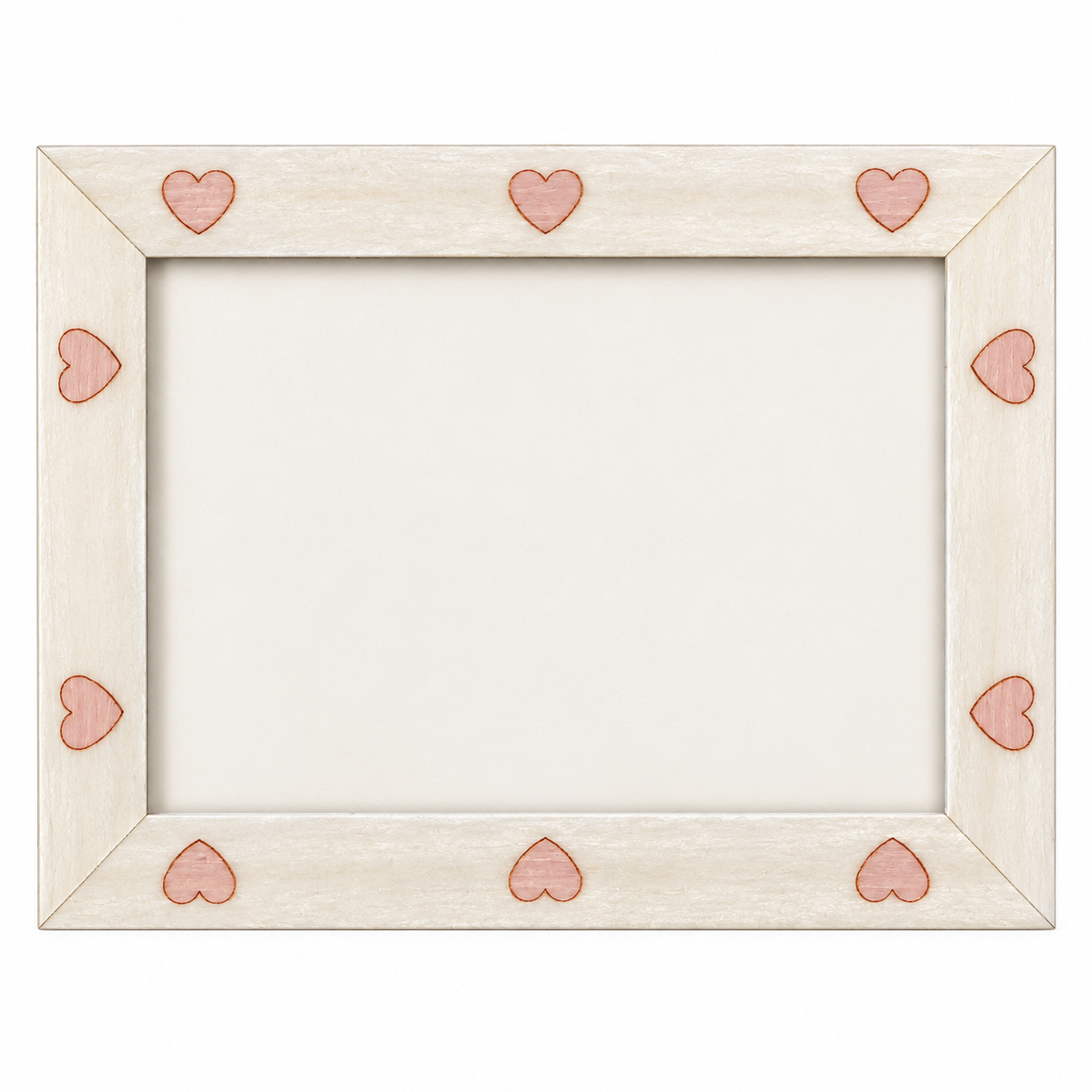 Cadre photo coeur rose 10x15 cm