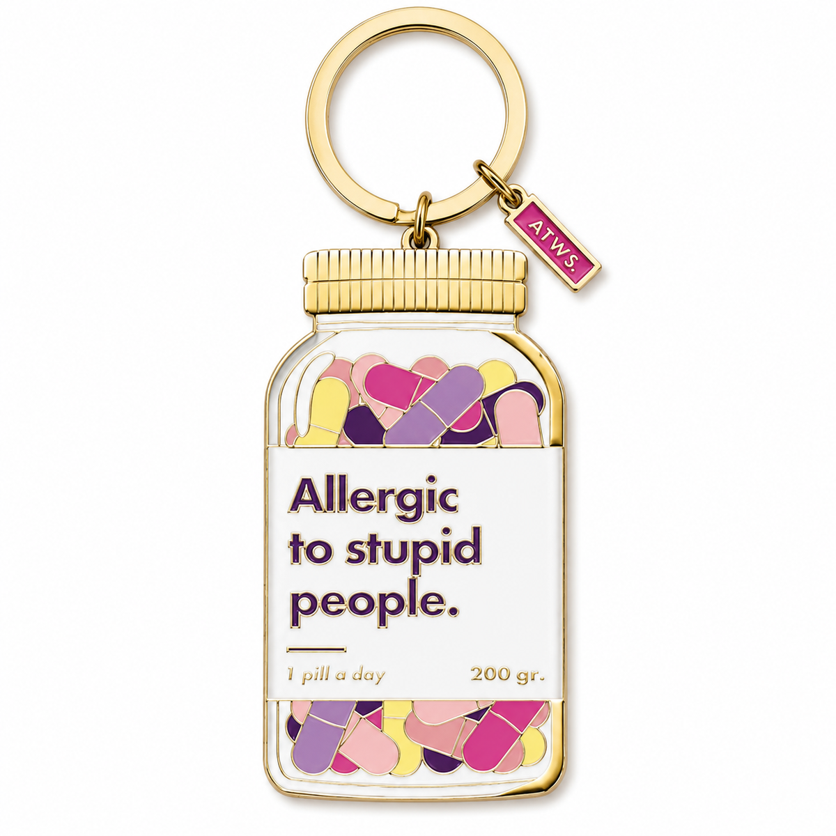 Allergique à - Porte-clés