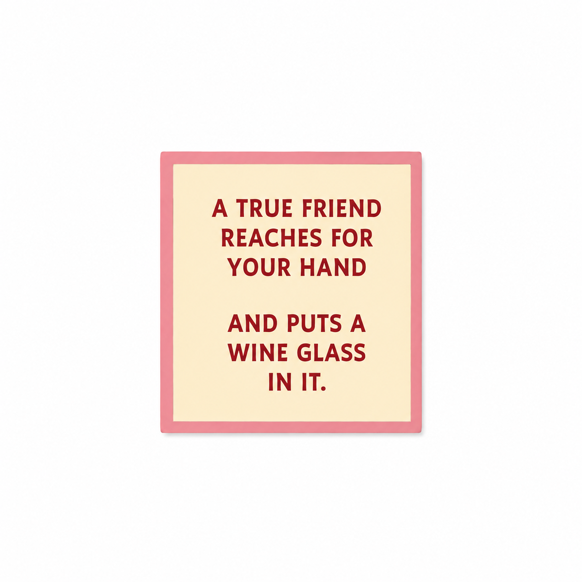 Sous-verre - Posez un verre à vin x 6 pcs
