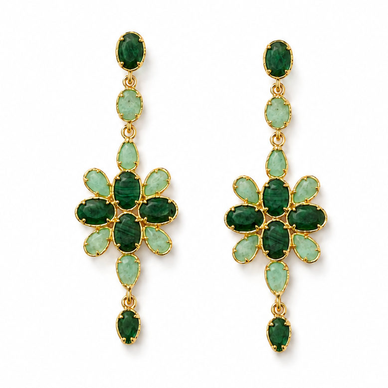 Boucles d'oreilles Taormina – Vert