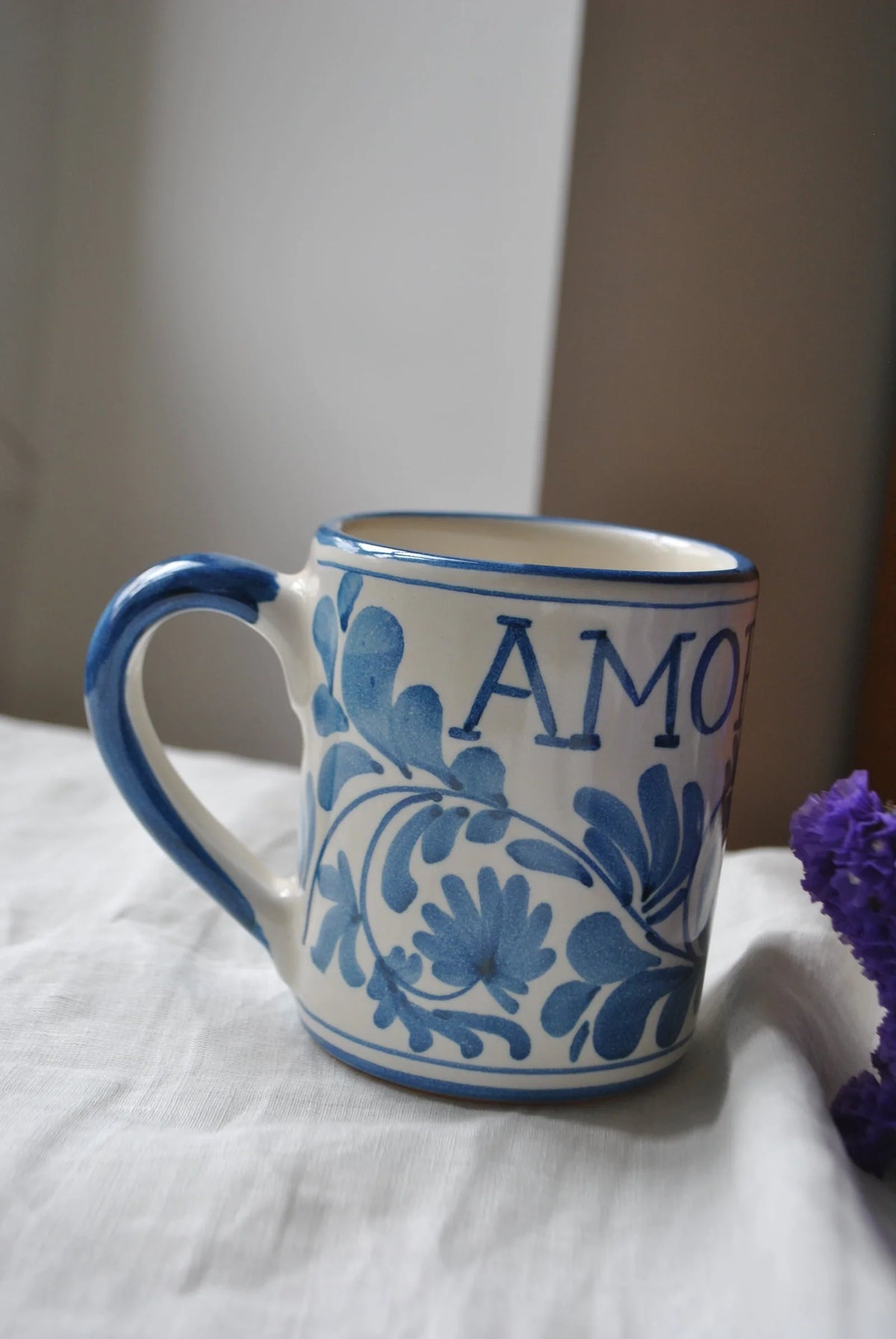 Tasse Amore Mio bleue