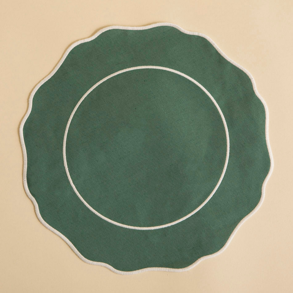 Set de table émeraude x 6 pcs