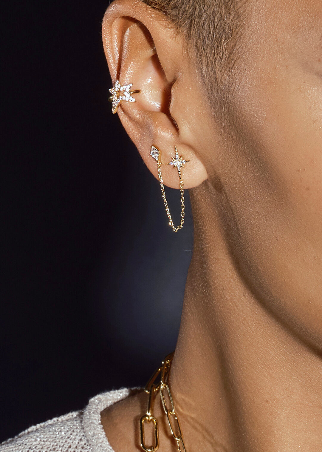 Boucles d'oreilles Dancing diwali - vue portée