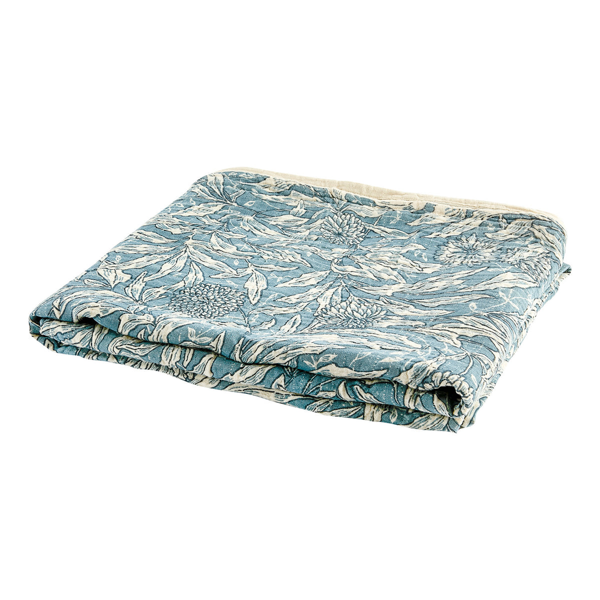 Nappe Agnès Bleu/ivoire