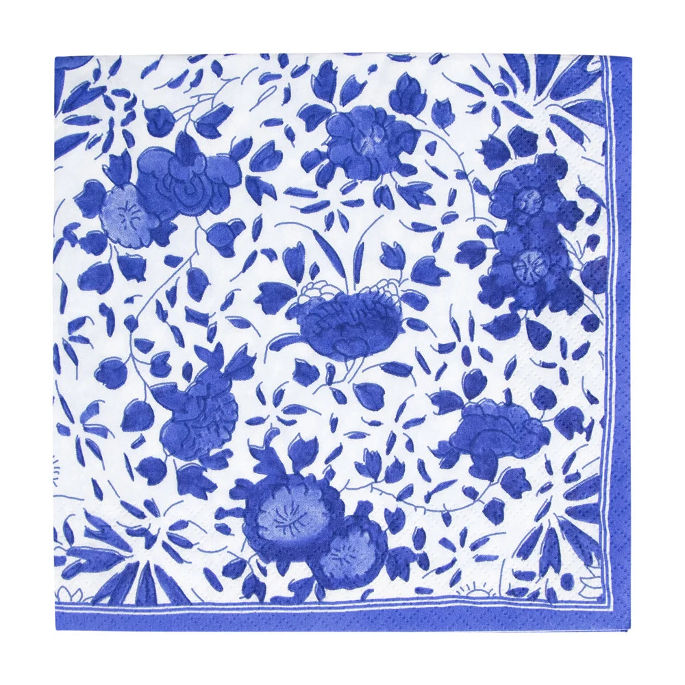 Serviette en papier Delft bleu