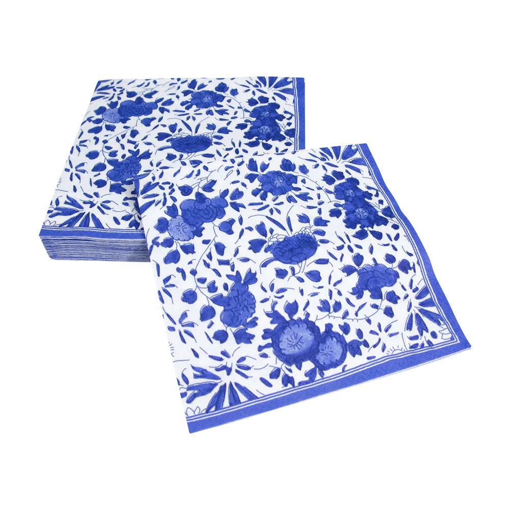 Blue Delft paper napkin