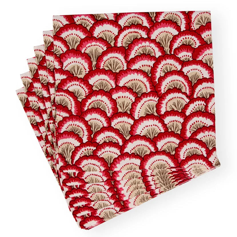 Serviette en papier Pontchartrain rouge