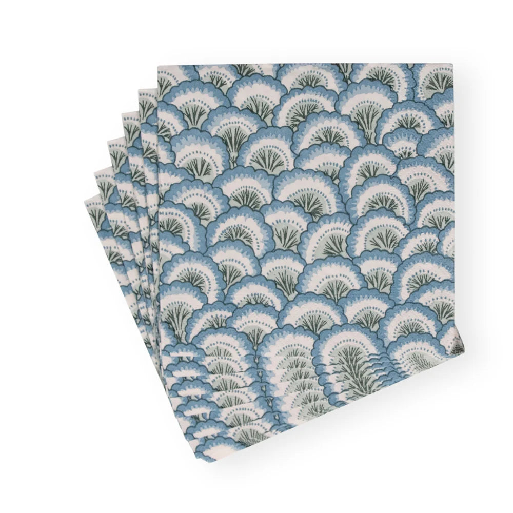 Serviette en papier Pontchartrain bleu