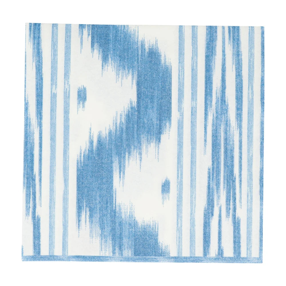 Serviette en papier Toile de nantes bleu