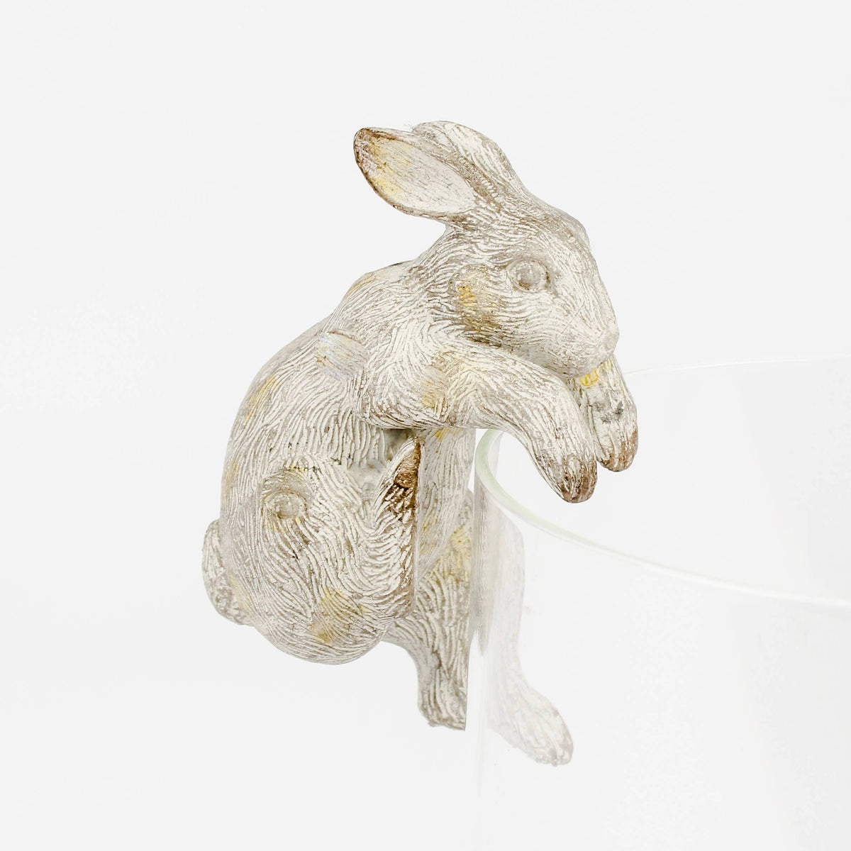 Support de jardinière lapin en résine