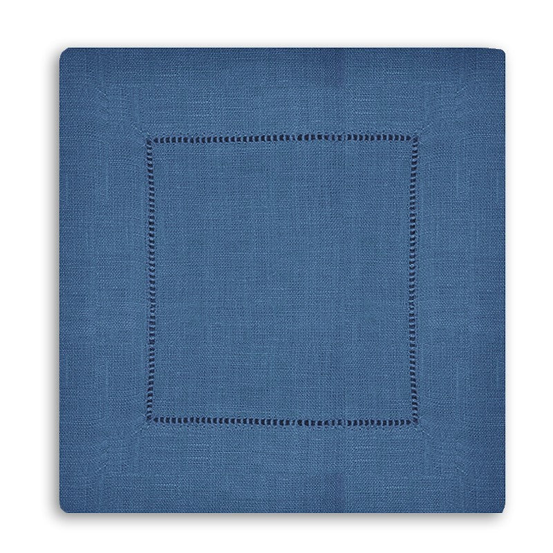 Serviette d'apéritif bleues x 6pcs