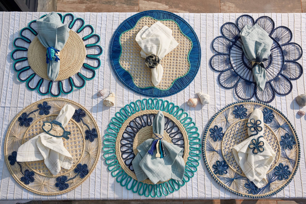 Set de table Flora Iraca en raphia