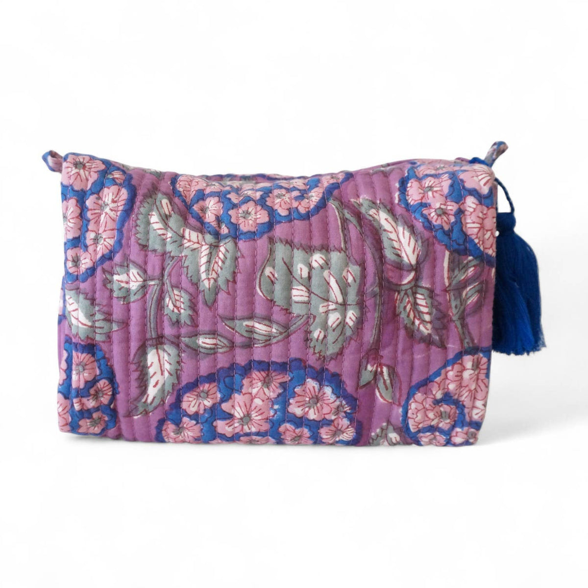 Trousse de toilette en coton imprimé N°89: Large