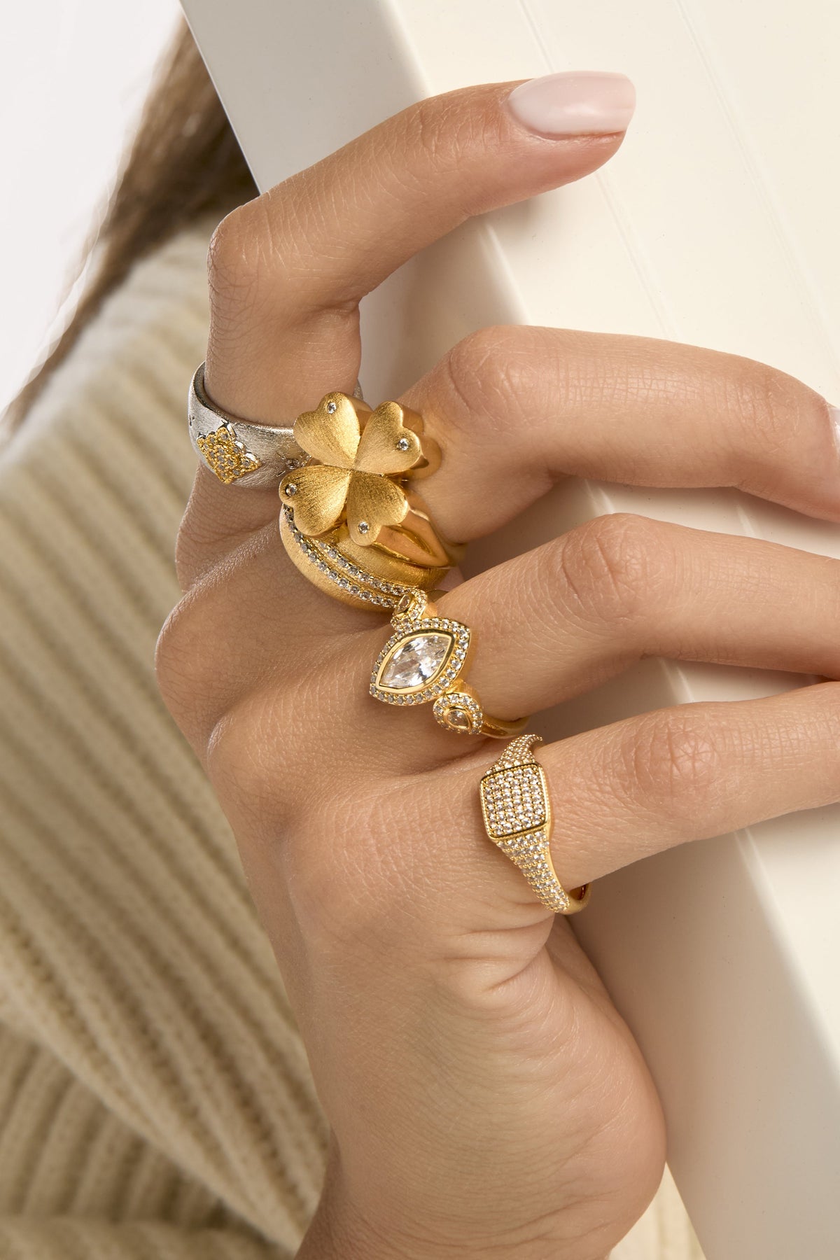 Bague SQUARE SIGNET Or