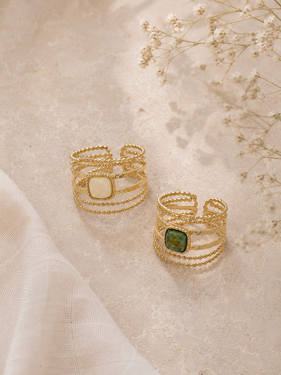 Bague Ischia olive
