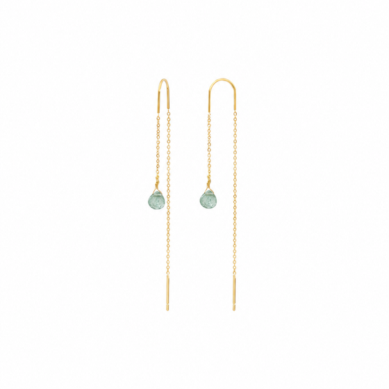 Boucles d'oreilles Celestina – vert d'eau