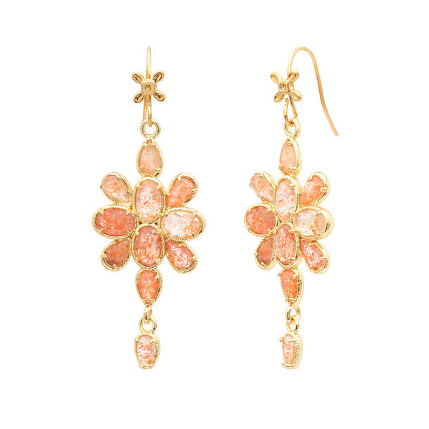 Boucles d'oreilles Fiora – rose poudré