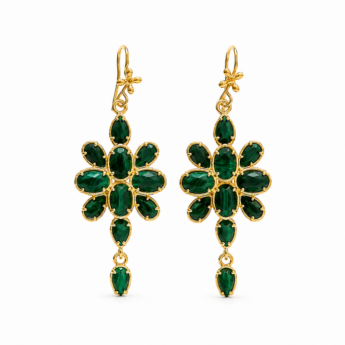 Boucles d'oreilles Fiora – vert