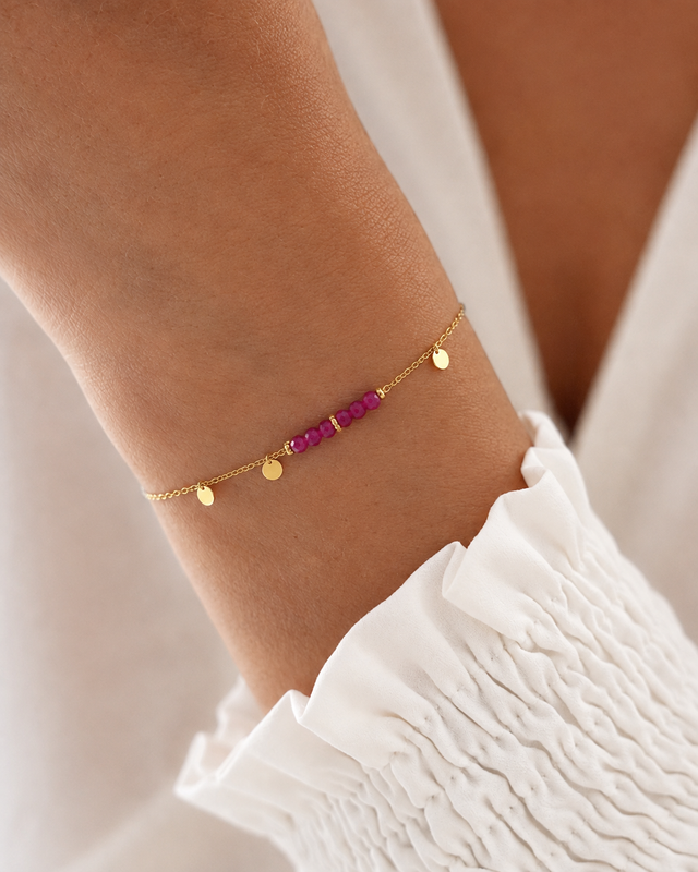 Bracelet Marina – Fuchsia – Vue portée