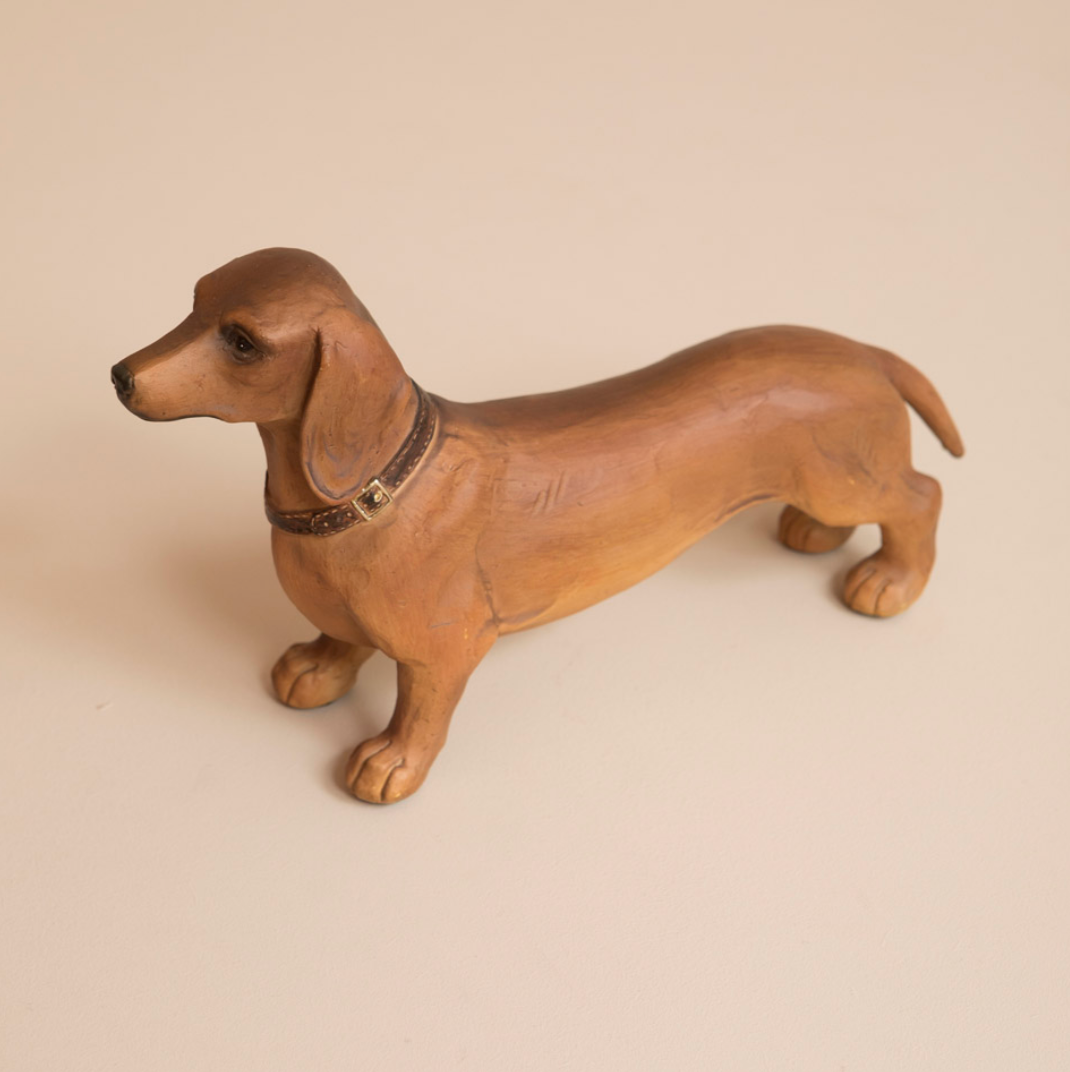 RESIN HANS DACHSHUND