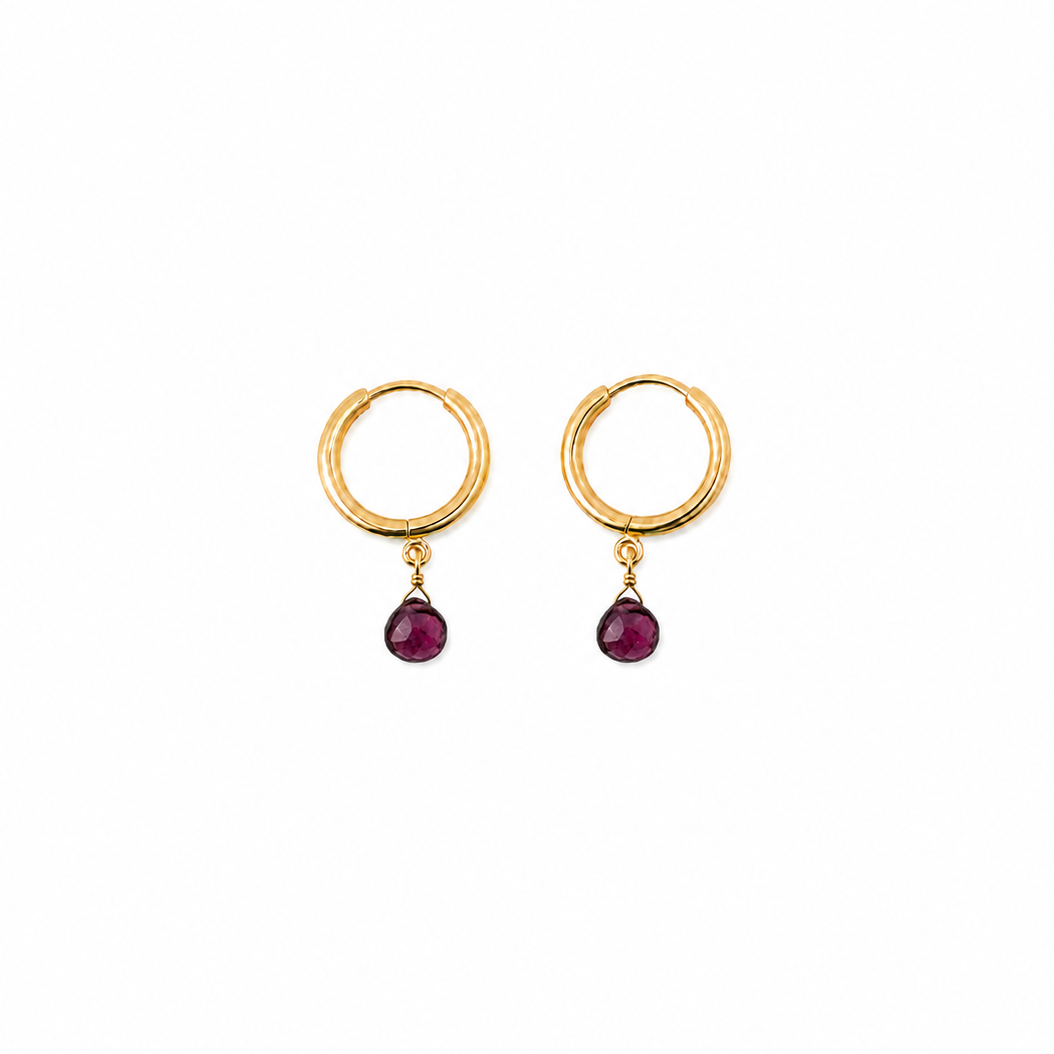 Boucles d'oreilles Sorrente – Prune