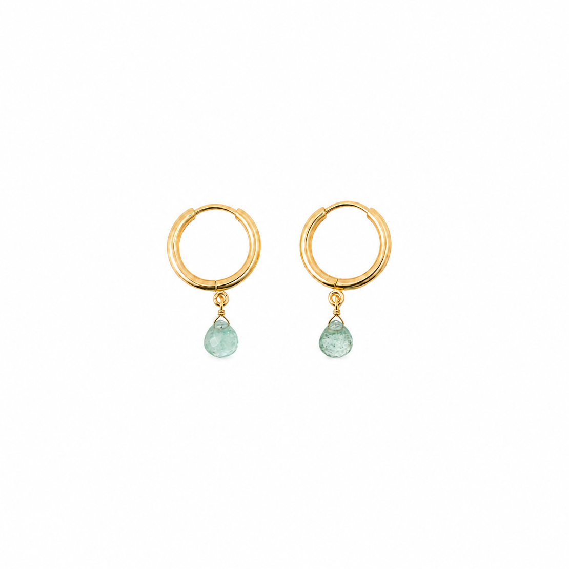 Boucles d'oreilles Sorrente – Vert d'eau