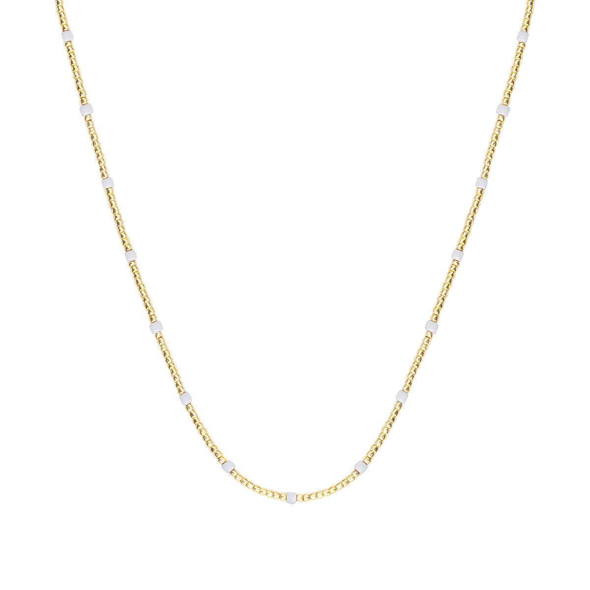 Collier Noémie  blanc