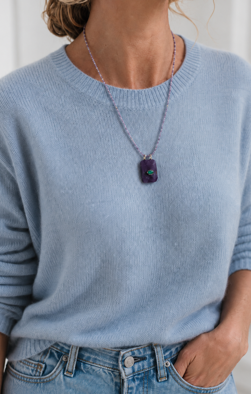 Collier Stromboli – Parme – Vue portée