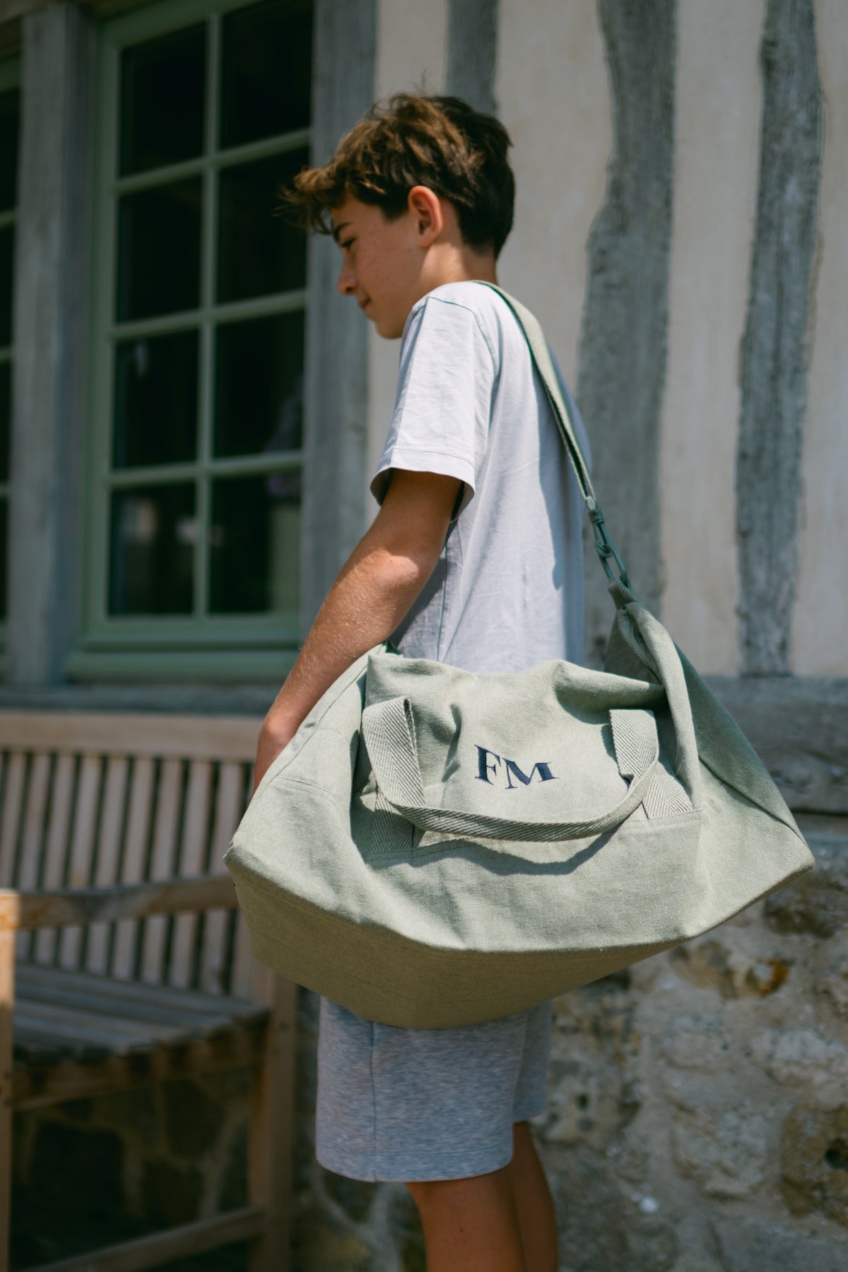 Sac Escapade olive à personnaliser