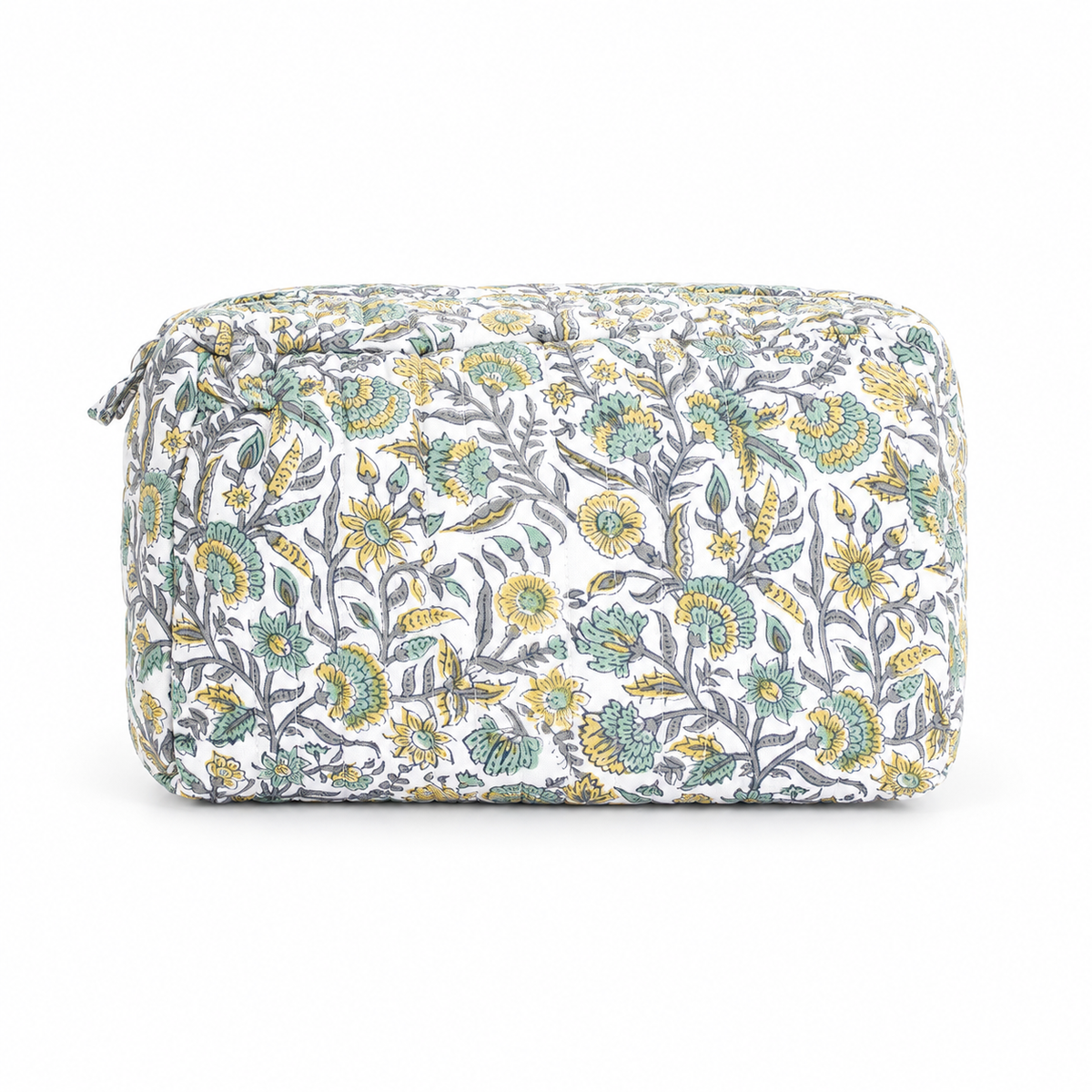 Trousse blockprint vert clair