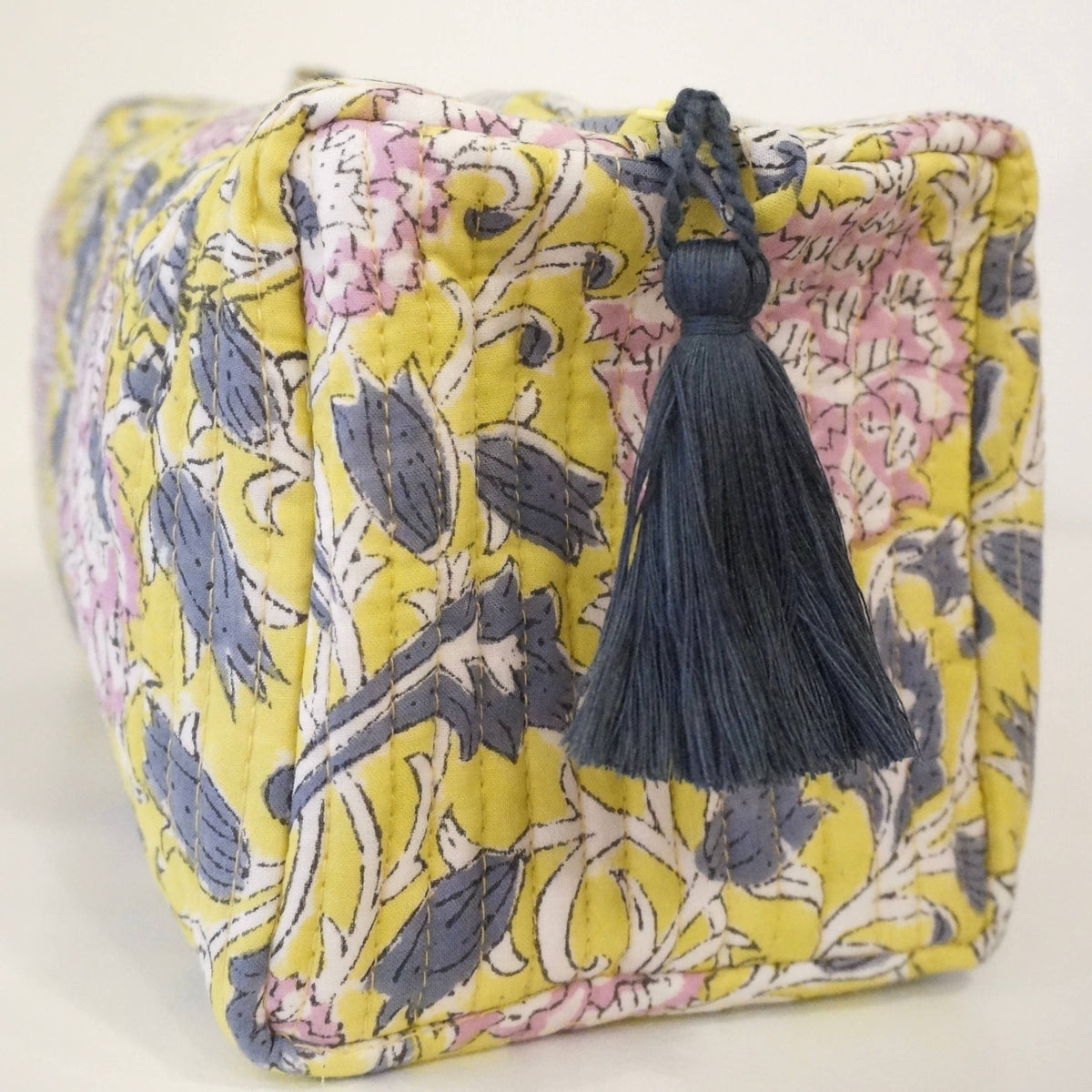 Trousse de toilette en coton imprimé N°117: Large