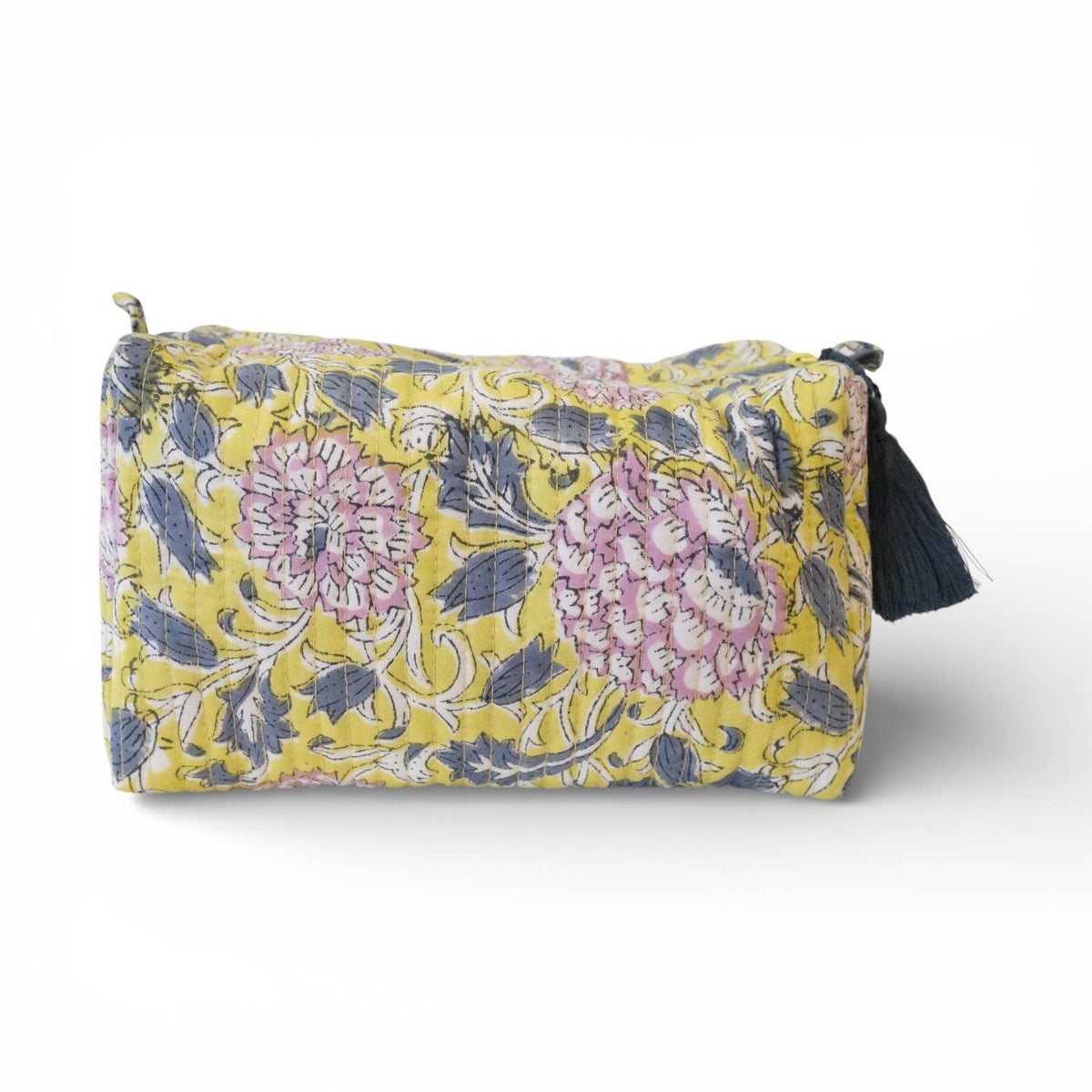 Trousse de toilette en coton imprimé N°117: Large