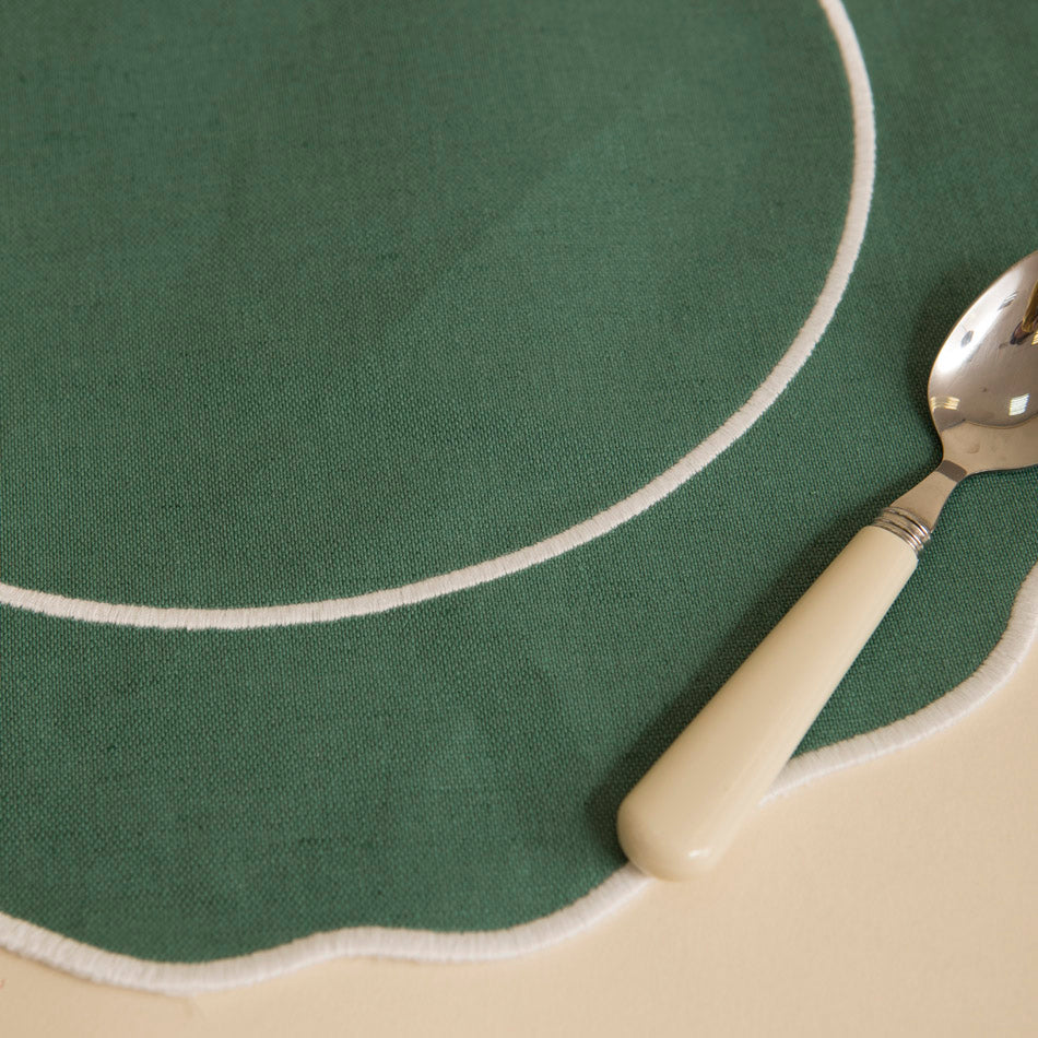 Set de table émeraude x 6 pcs