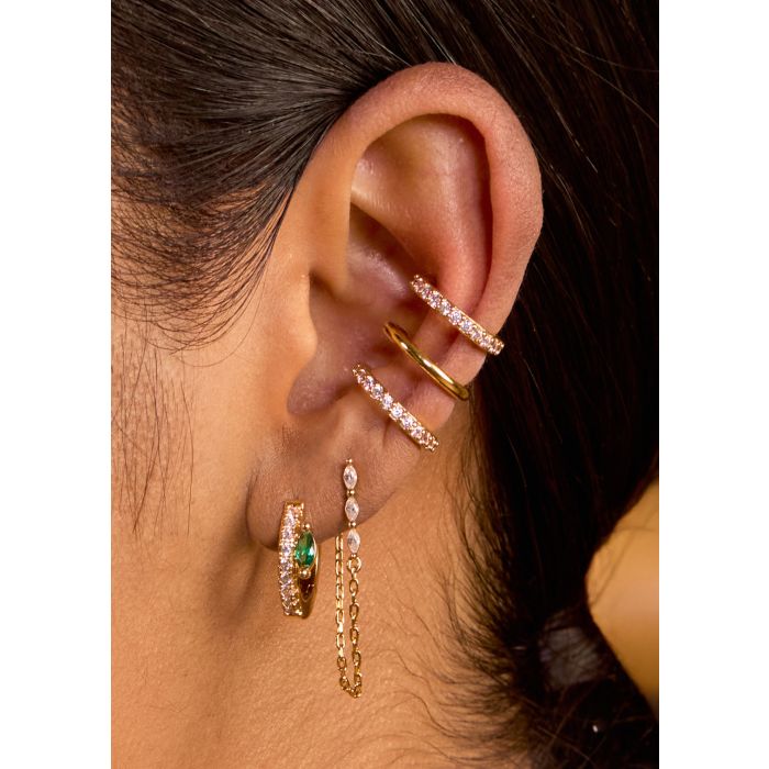 Boucles d'oreilles Emma twin - vue portée
