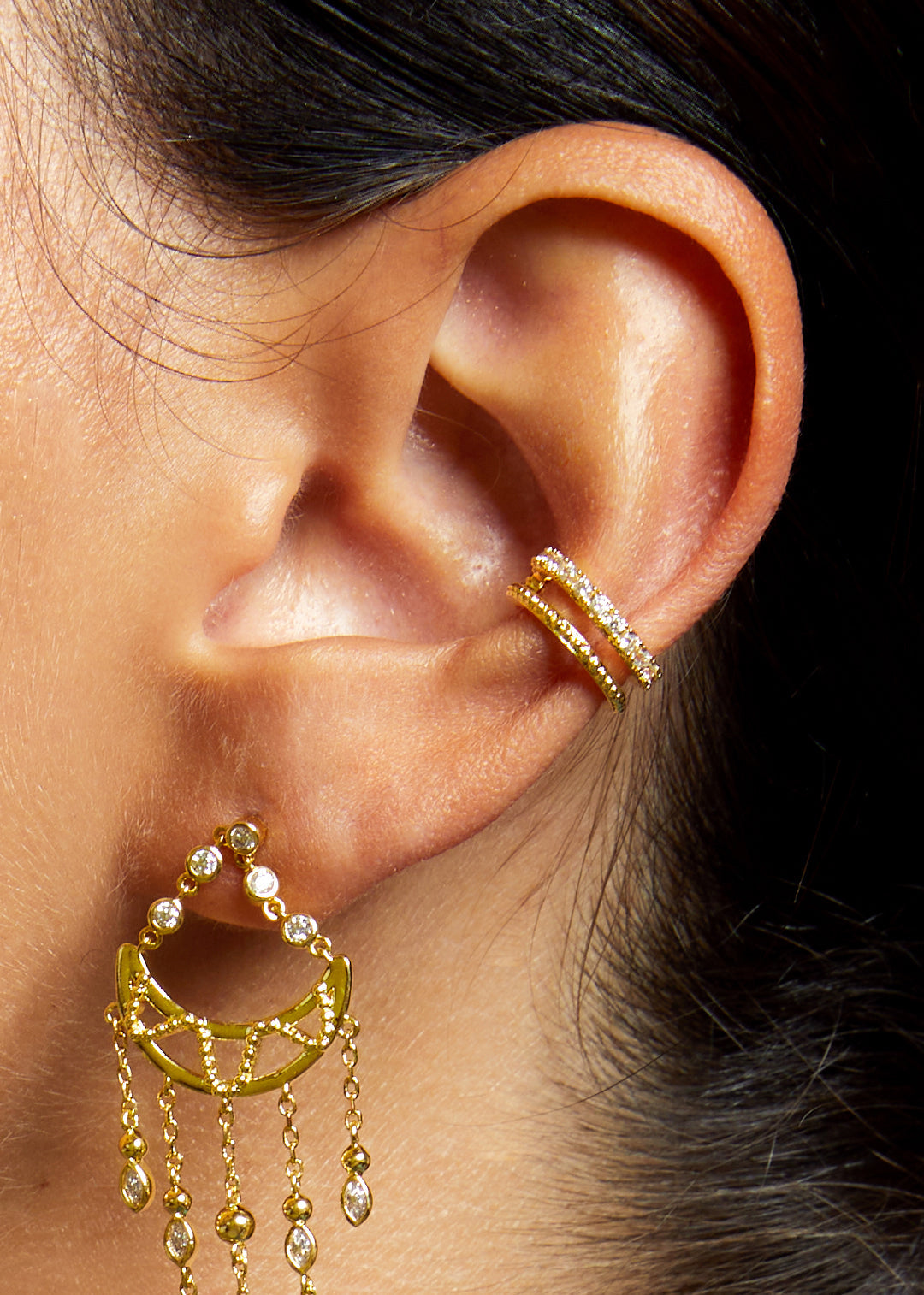 Boucles d'oreilles Hyde park - vue portée